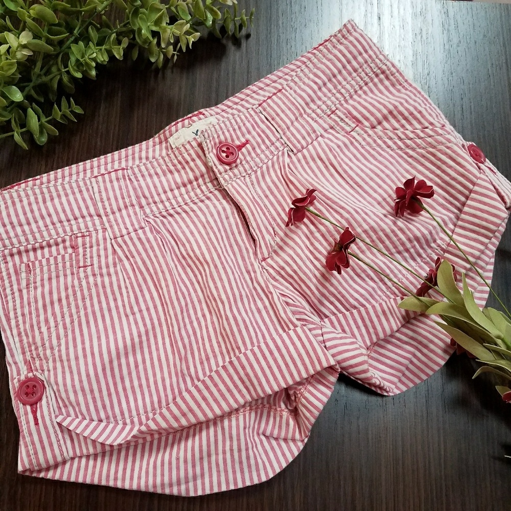 American Eagle Pinstriped Shorts